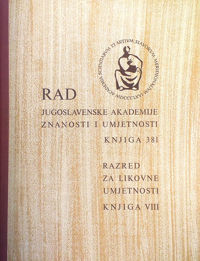 [C-12-1A] RAD JUGOSLAVENSKE AKADEMIJE ZNANOSTI I UMJETNOSTI - KNJIGA 381