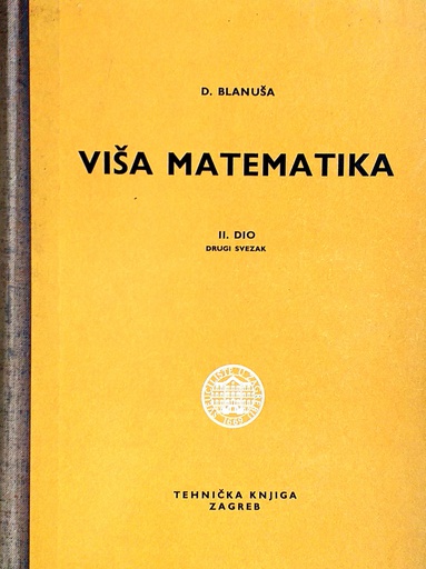 [D-01-5A] VIŠA MATEMATIKA II. DIO