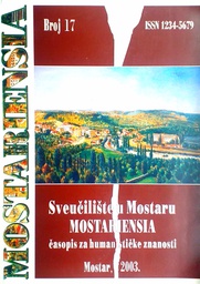 [D-02-1A] MOSTARIENSIA BROJ 17. - ČASOPIS ZA HUMANISTIČKE ZNANOSTI