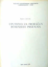 [D-03-1B] UPUTSTVO ZA PRORAČUN REMENSKIH PRIJENOSA