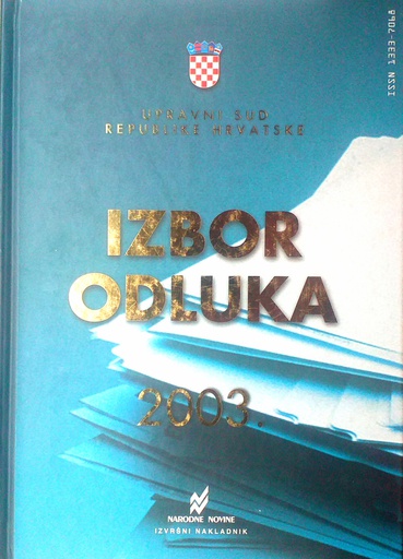 [D-05-3A] IZBOR ODLUKA 2003.