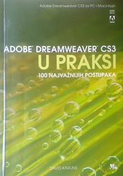 [D-05-6A] ADOBE DREAMWEAVER CS3 U PRAKSI - 100 NAJVAŽNIJIH POSTUPAKA