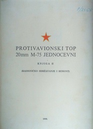 [D-06-2A] PROTIVAVIONSKI TOP 20MM M-75 JEDNOCEVNI KNJIGA II