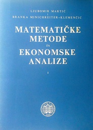 [D-06-3A] MATEMATIČKE METODE ZA EKONOMSKE ANALIZE I.