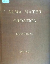 [D-05-1A] ALMA MATER CROATICA GODIŠTE V. 1941.-42.