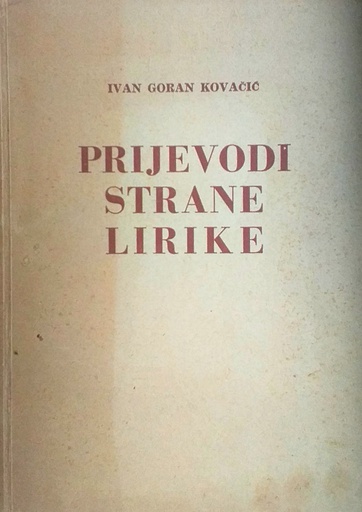 [D-08-4B] PRIJEVODI STRANE LIRIKE