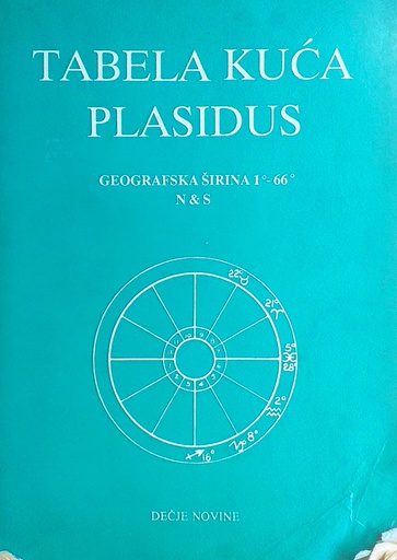 [D-09-3B] TABELA KUĆA PLASIDUS