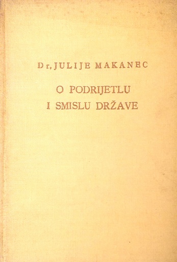 [D-11-2B] O PORIJETLU I SMISLU DRŽAVE