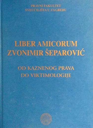 [D-12-2A] OD KAZNENOG PRAVA DO VIKTIMOLOGIJE
