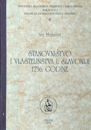 [D-12-3A] STANOVNIŠTVO I VLASTELINSTVA U SLAVONIJI 1736. GODINE