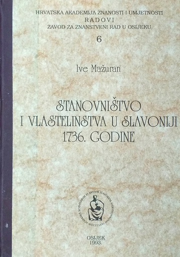 [D-12-3A] STANOVNIŠTVO I VLASTELINSTVA U SLAVONIJI 1736. GODINE