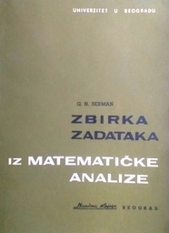 [D-13-5B] ZBIRKA ZADATAKA IZ MATEMATIČKE ANALIZE