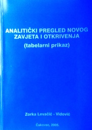 [D-13-6A] ANALITIČKI PREGLED NOVOG ZAVJETA I OTKRIVENJA