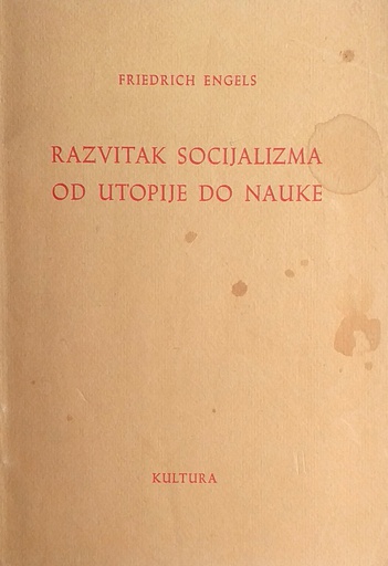 [D-16-3B] RAZVITAK SOCIJALIZMA OD UTOPIJE DO NAUKE