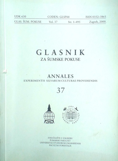 [D-16-4B] GLASNIK ZA ŠUMSKE POKUSE 37