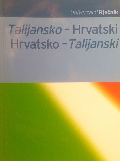 [D-20-6A] TALIJANSKO-HRVATSKI RJEČNIK