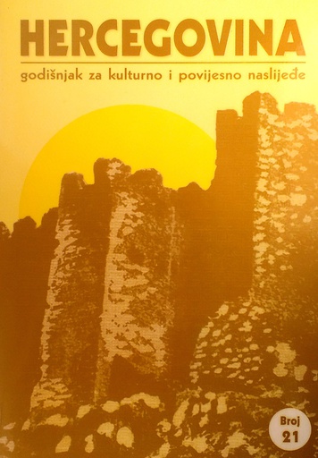 [D-22-3A] HERCEGOVINA - GODIŠNJAK ZA KULTURNO I POVIJESNO NASLIJEĐE
