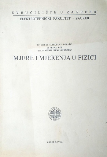 [C-14-6B] MJERE I MJERENJA U FIZICI