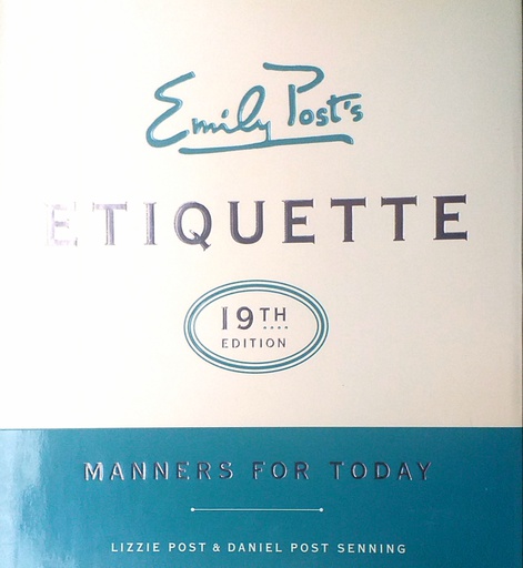 [D-19-1B] EMILY POST'S ETIQUETTE - MANNERS FOR TODAY