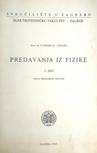 [GN-01-6B] PREDAVANJA IZ FIZIKE I. DIO