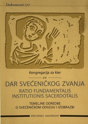 [E-01-6A] DAR SVEĆENIČKOG ZVANJA