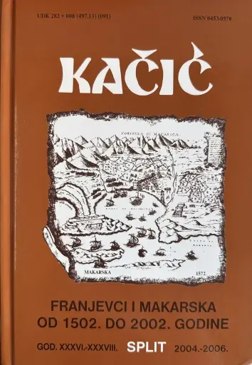 [E-03-6A] FRANJEVCI I MAKARSKA OD 1502. DO 2002. GODINE