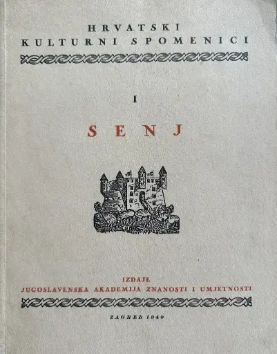 [E-03-1B] HRVATSKI KULTURNI SPOMENICI - SENJ