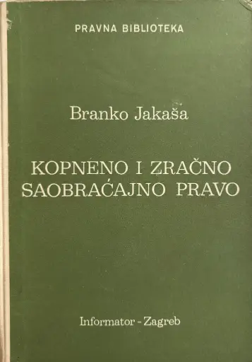 [B-03-3A] KOPNENO I ZRAČNO SAOBRAĆAJNO PRAVO